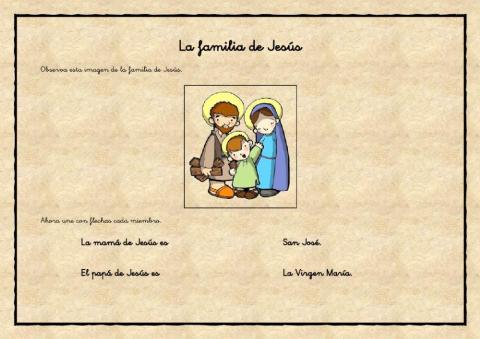 La familia de Jesús 3 años