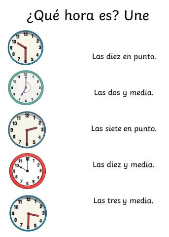 ¿Qué hora es?