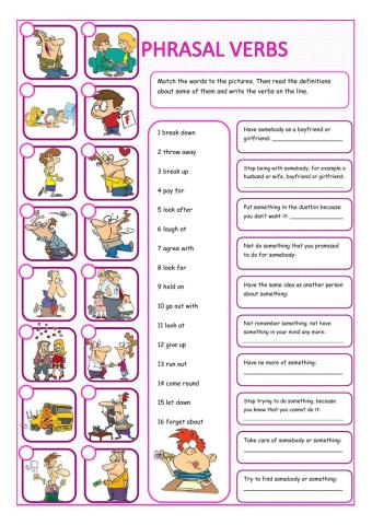 Phrasal verbs