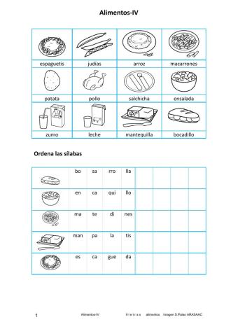 Vocabulario de alimentos-4