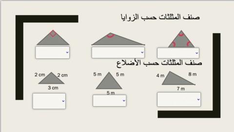 تصنيف المثلثات