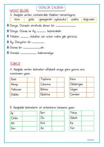 Günlük çalışma 46