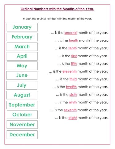 Ordinal Numbers