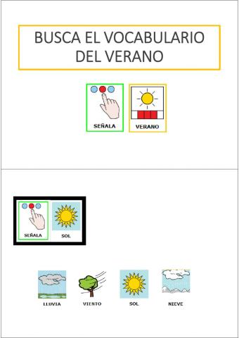 Vocabulario Pictado de verano