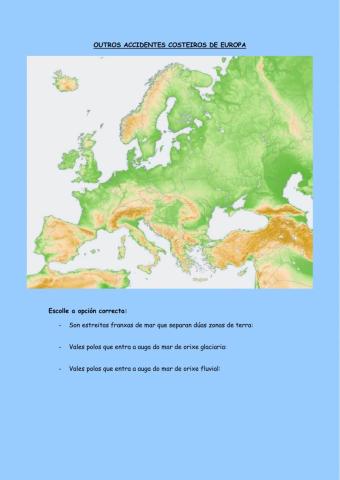 Cabos e golfos de europa