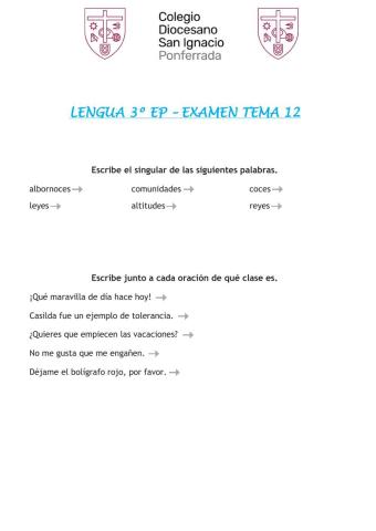 Tema 12 - Examen