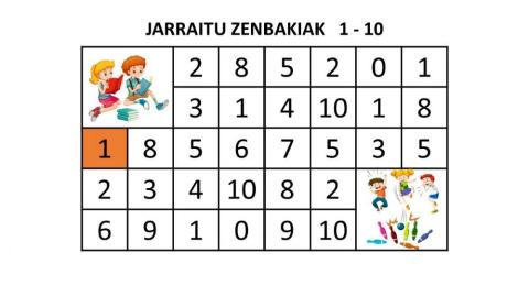 08Jarraitu zenbakiak 1-10