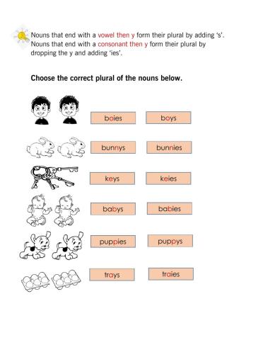 Singular and Plural nouns