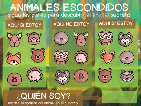 Animales escondidos