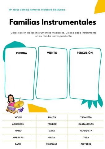 Familias de instrumentos