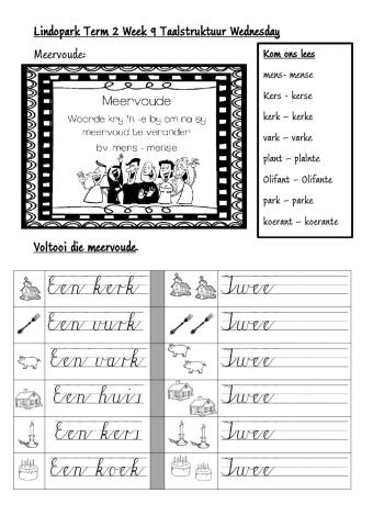 Term 2 Week  9 Afrikaans Wednesday