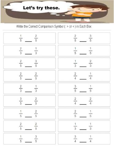 Comparing Fractions