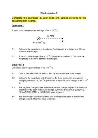 Electrostatics 3