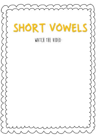 Short vowels!