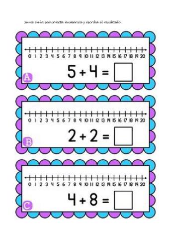 Sumas en semirrecta