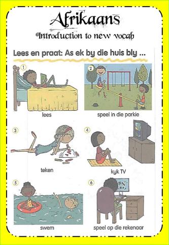 Week 20 - Monday - Afrikaans