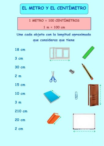 El metro y el centímetro
