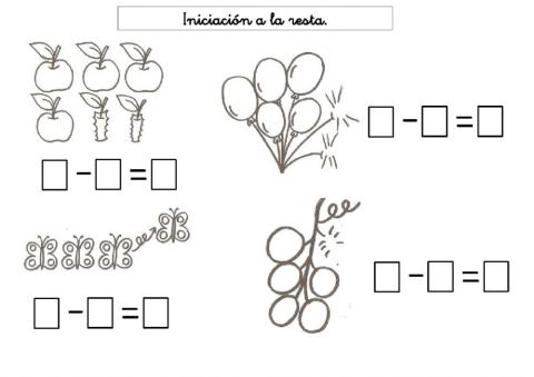 Iniciación a la resta 4