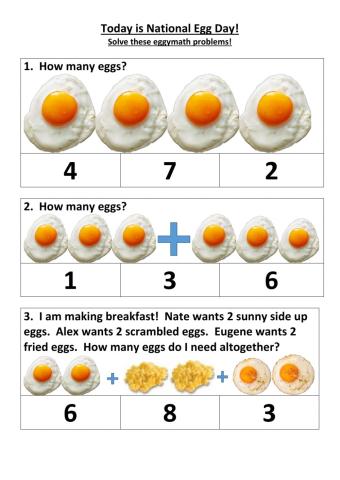 National egg day math