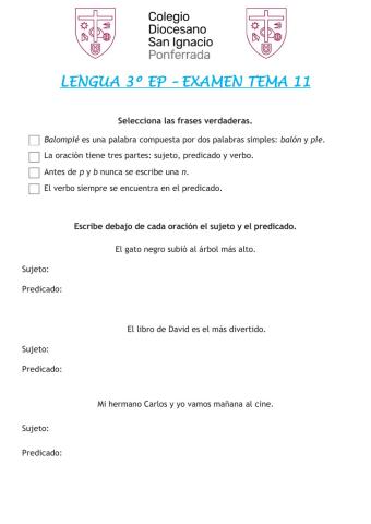 Tema 11 - Examen