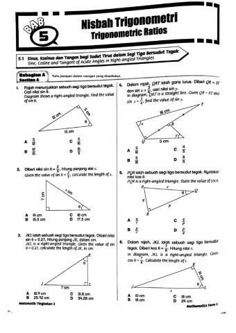 Latihan nisbah trigonometri ii