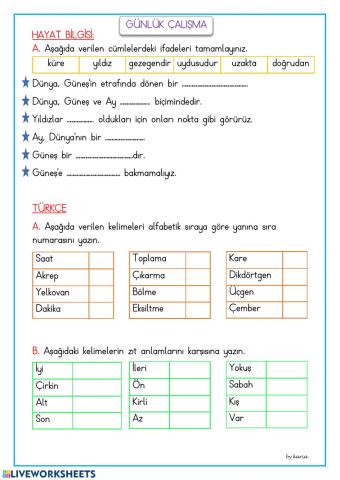 Günlük çalışma 46