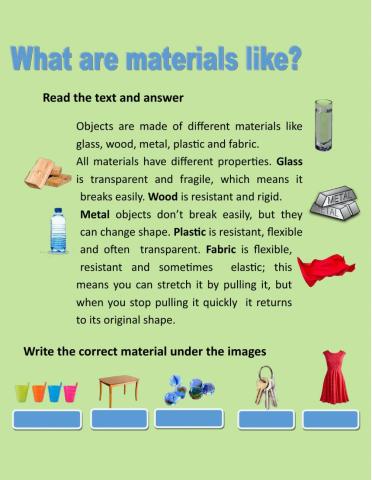 What are materials like?