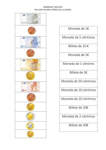 Monedas y billetes