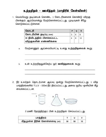 உற்றறிதலும் ஊகித்தலும்