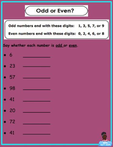 Odd and Even Numbers