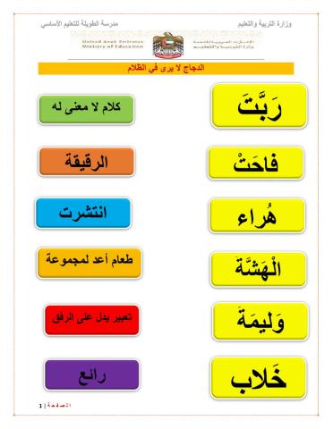 الدجاج لا يرى في الظلام