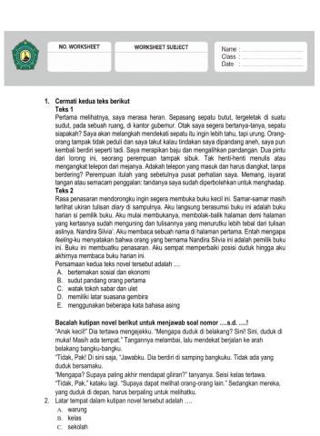 Enrichment bahasa indonesia kelas xii sem genap