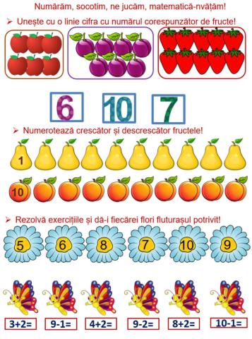 Numărăm, socotim, ne jucăm, matematică-nvățăm!