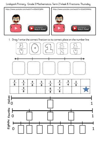 Mathematics Grade 3 Term 2 Week 8 Thursday: Fractions