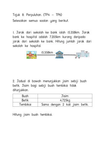 Tajuk 8-Perpuluhan -Penyelesaian Masalah