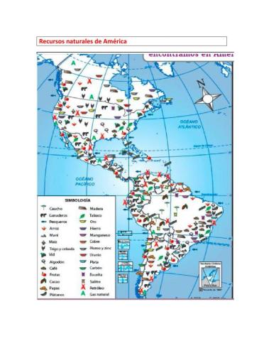 Recursos naturales de América