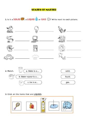 STATES OF MATTER TEST