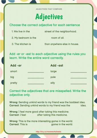 Comparative and Superlative Adjectives