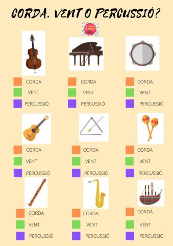 Corda, vent o percussió?