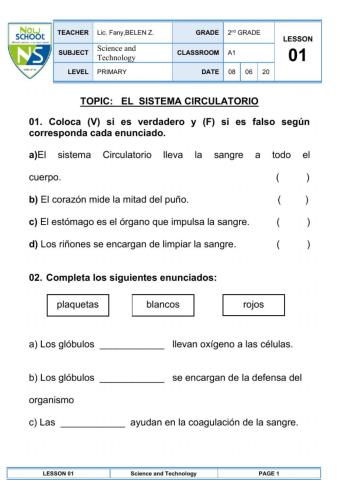 El Sistema Circulatorio