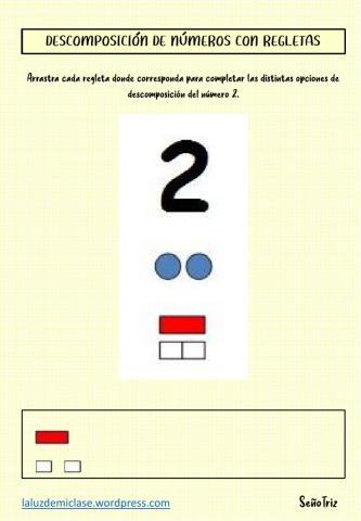 Descomposición numérica con regletas