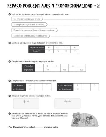 Repaso porcentajes y proporcionalidad - 2