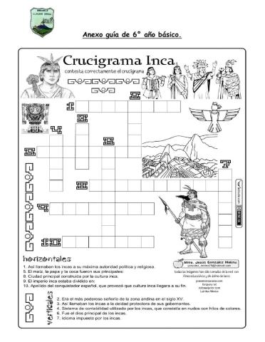 Crucigrama inca