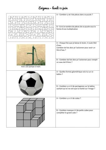 Énigmes mathématiques