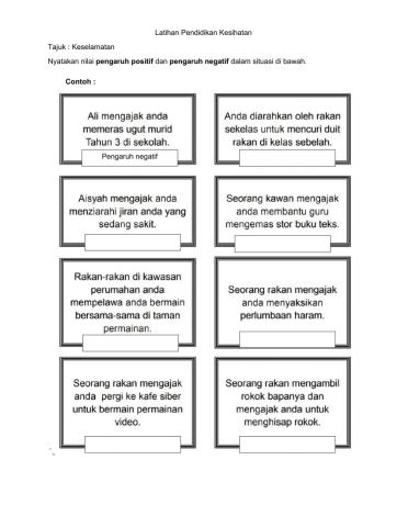 Kesihatan Diri dan Reproduktif