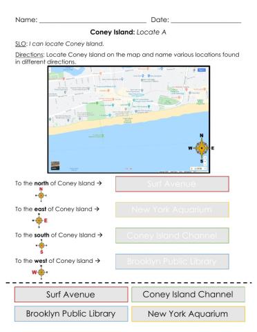 Coney Island: Locate A