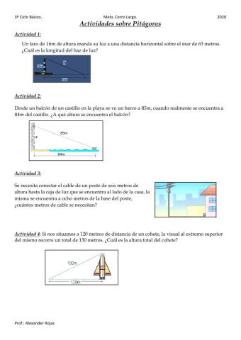 Actividades de Pitágoras