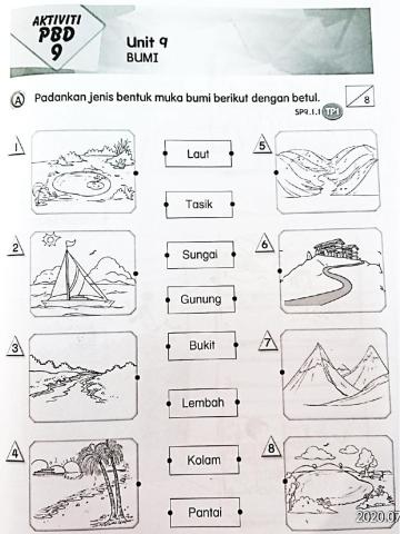 Sains Tahun 1: Bentuk Muka Bumi