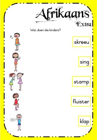 Week 21 - Afrikaans - Monday Extra