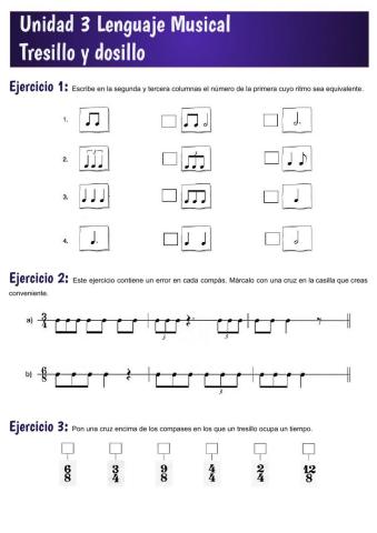 Unidad 3 Tresillo y dosillo